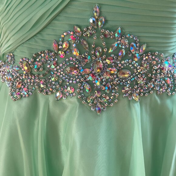 AlyceParis Mint Green Party dress size 12 - Picture 5 of 16